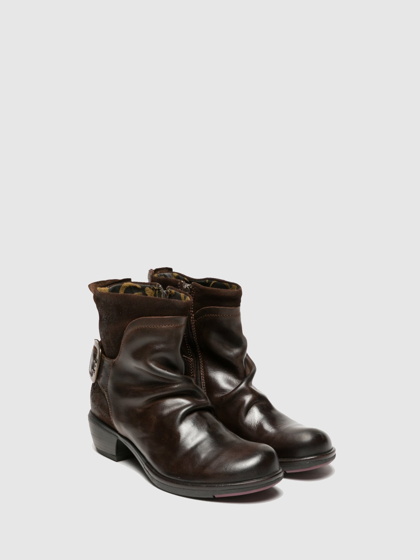 Fly London Sienna Buckle Ankle Boots